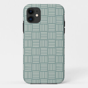 Groene lijnen vierkant Case-Mate iPhone case