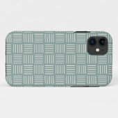 Groene lijnen vierkant Case-Mate iPhone case (Achterkant (horizontaal))