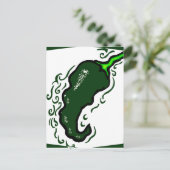 Groene lijst met grijze paprika.png briefkaart (Staand voorkant)