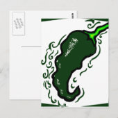 Groene lijst met grijze paprika.png briefkaart (Voorkant / Achterkant)