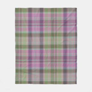 Groene, lila klassieke tartan.  fleece deken