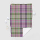 Groene, lila klassieke tartan. golfhanddoek (Insitu)