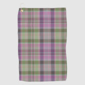 Groene, lila klassieke tartan. golfhanddoek (Voorkant)