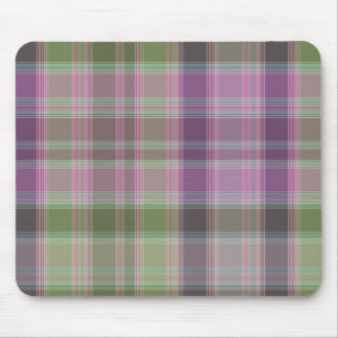 Groene, lila klassieke tartan. muismat