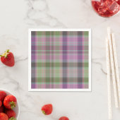 Groene, lila klassieke tartan. servet (Insitu)