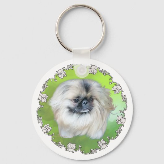 Groene Lilly Sleutelhanger (Voorkant)