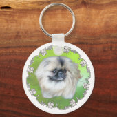 Groene Lilly Sleutelhanger (Voorkant)
