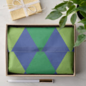 Groene Lime Groene Diamant Geruite Patroon Tissuepapier (Geschenk)