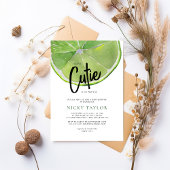 Groene Limoen Citrus Baby shower Kaart