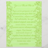 Groene Limoen Gestreepte Swirled Flyer (Achterkant)