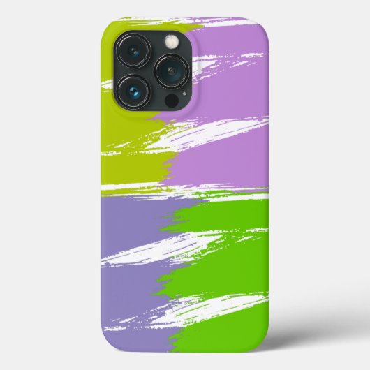 Groene Limoen lavender Lila Witte penseelstreken v Case-Mate iPhone Case (Achterkant)