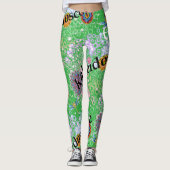 Groene Limoen Sorbet Leggings (Voorkant)