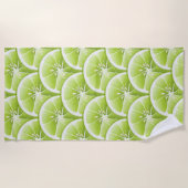 Groene Limoen vruchtenvlek Strandlaken (Voorkant)