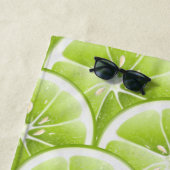 Groene Limoen vruchtenvlek Strandlaken (In situ)