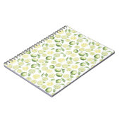 Groene Limoenen Bladeren Fruit Notitieboek (Linkerzijde)