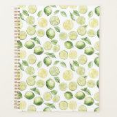 Groene Limoenen Bladeren Fruit Planner (Voorkant)