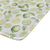 Groene Limoenen Bladeren Fruit Snijplank (Hoek)