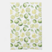 Groene Limoenen Bladeren Fruit Theedoek (Verticaal)