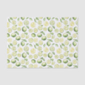 Groene Limoenen Bladeren Fruit Tissuepapier (Voorkant)
