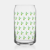 Groene Limoenen Limeade Gin En Tonic Blikvorm Glas (Achterkant)