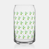 Groene Limoenen Limoenade Blikvorm Glas (Achterkant)