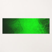 Groene lineaire golven - Yoga Mat (Voorkant (horizontaal))