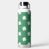 GROENE LINNEN UITZICHT MET WITTE IERSE KLAVERS WATERFLES (Achterkant)