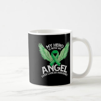 Groene Lint Held Engel Maand Lever Kanker Koffiemok