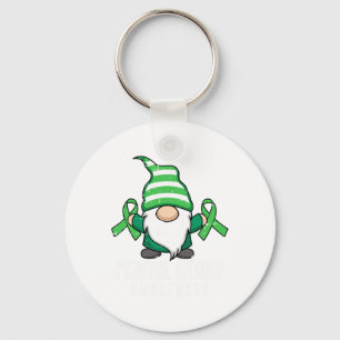 Groene Lint Mental Health Awareness Krijger Sleutelhanger