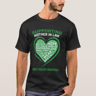 Groene Lint Schoonmoeder Nierziekte Bewustzijn T-shirt