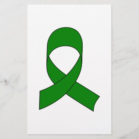Groene Lint Tekening Briefpapier (Voorkant)