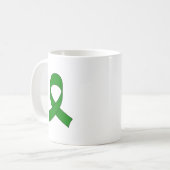 Groene Lint Tekening Koffiemok (Voorkant links)