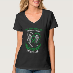 Groene Lint Verlies van Schoonvader Nierziekte T-shirt