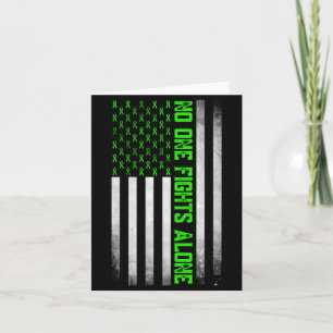 Groene lint voor bewustwording van geestelijke gez kaart