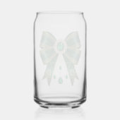 groene linten  blikvorm glas (Achterkant)