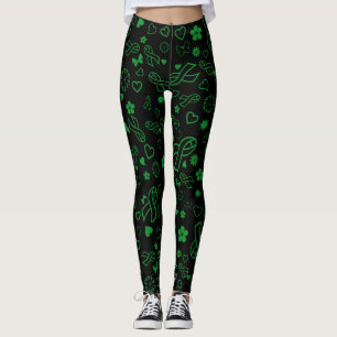 Groene linten Multi... Maagparese Leggings