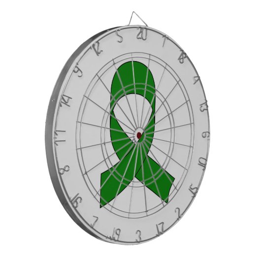 Groene linttekening dartbord (Voorkant Links)