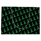 Groene linttransplantatie orgaandonatie bewustzijn groot cadeauzakje (Achterkant)