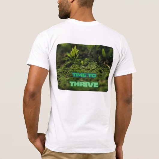 Groene Lit: tijd om te bloeien T-shirt (Achterkant)