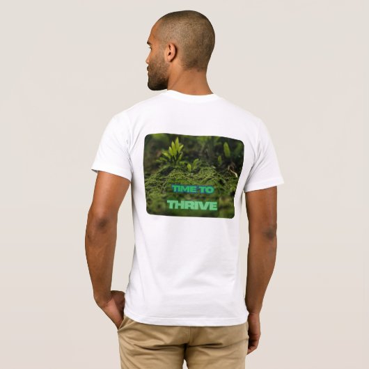 Groene Lit: tijd om te bloeien T-shirt (Achterkant volledig)