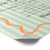 Groene Little Cutie Citrus Verjaardag Time Capsule Poster (Hoek)