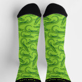 Groene lizard Pattern Socks Sokken (Top)