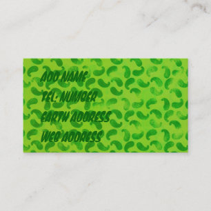 Groene lobs op het Visitekaartje Lime Green