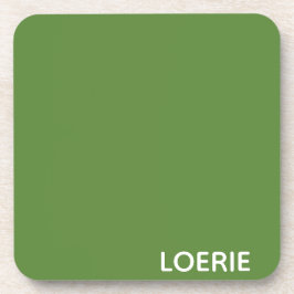 Groene Loerie-kleurnaam Bier Onderzetter