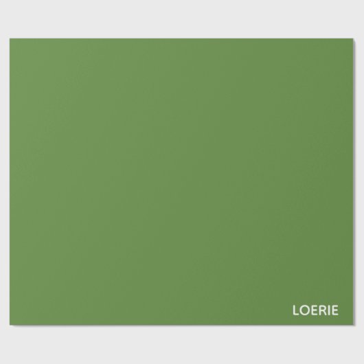 Groene Loerie-kleurnaam Cadeaupapier (Vlak)