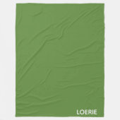 Groene Loerie-kleurnaam Fleece Deken (Voorkant)