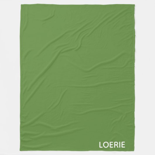 Groene Loerie-kleurnaam Fleece Deken (Voorkant)