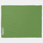 Groene Loerie-kleurnaam Fleece Deken (Voorkant (Horizontaal))