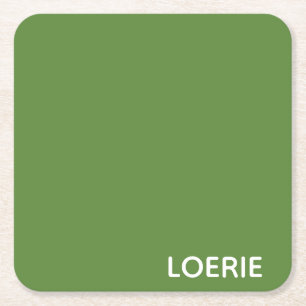 Groene Loerie-kleurnaam Kartonnen Onderzetters