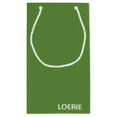 Groene Loerie-kleurnaam Klein Cadeauzakje (Achterkant)